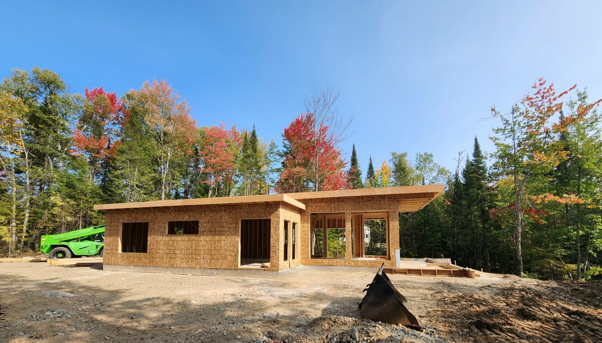 Charpente à Maniwaki, réalisation de Construction Langevin