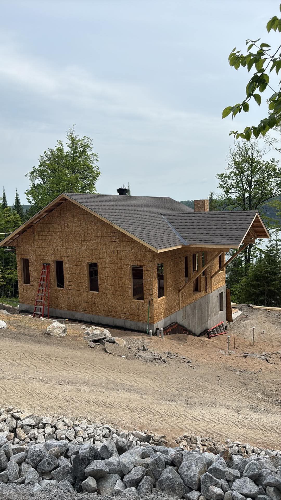 Charpente à Maniwaki, réalisation de Construction Langevin